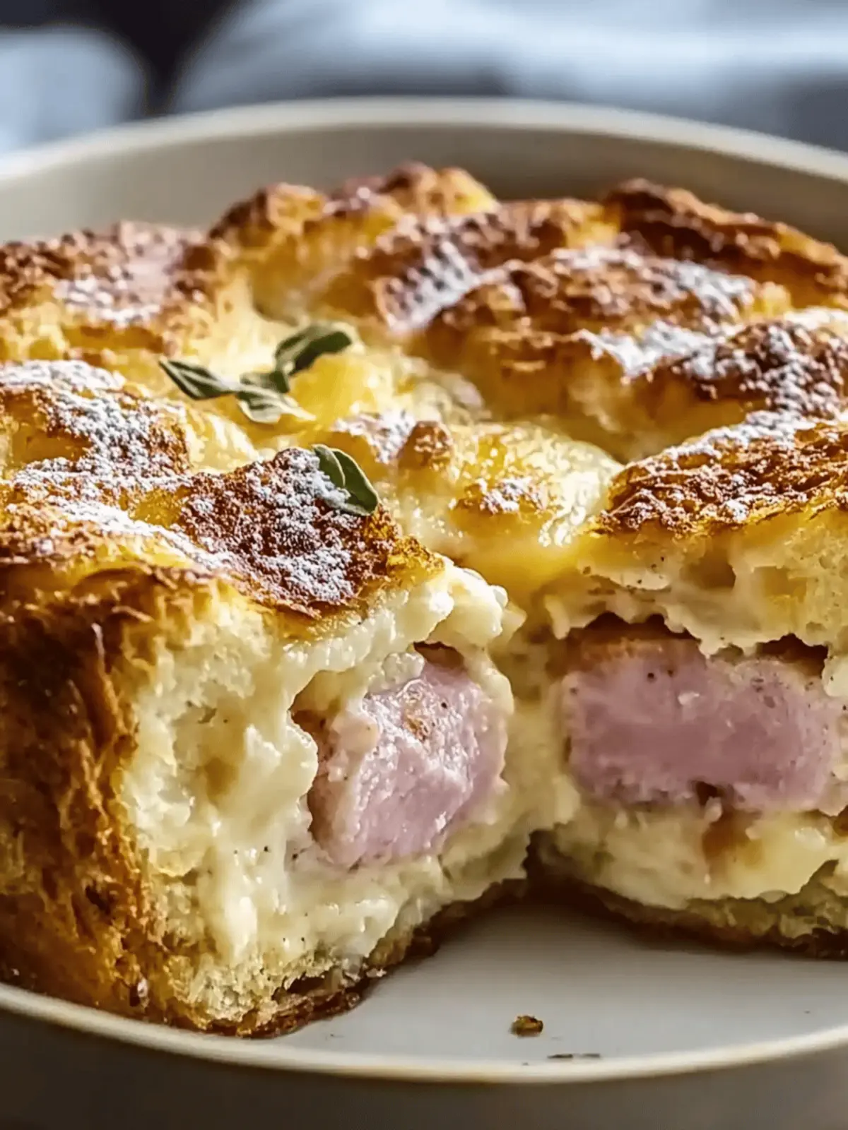 Monte Cristo Breakfast Casserole