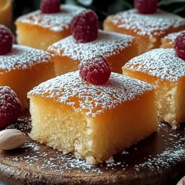 Sweet Semolina Cake Basbousa