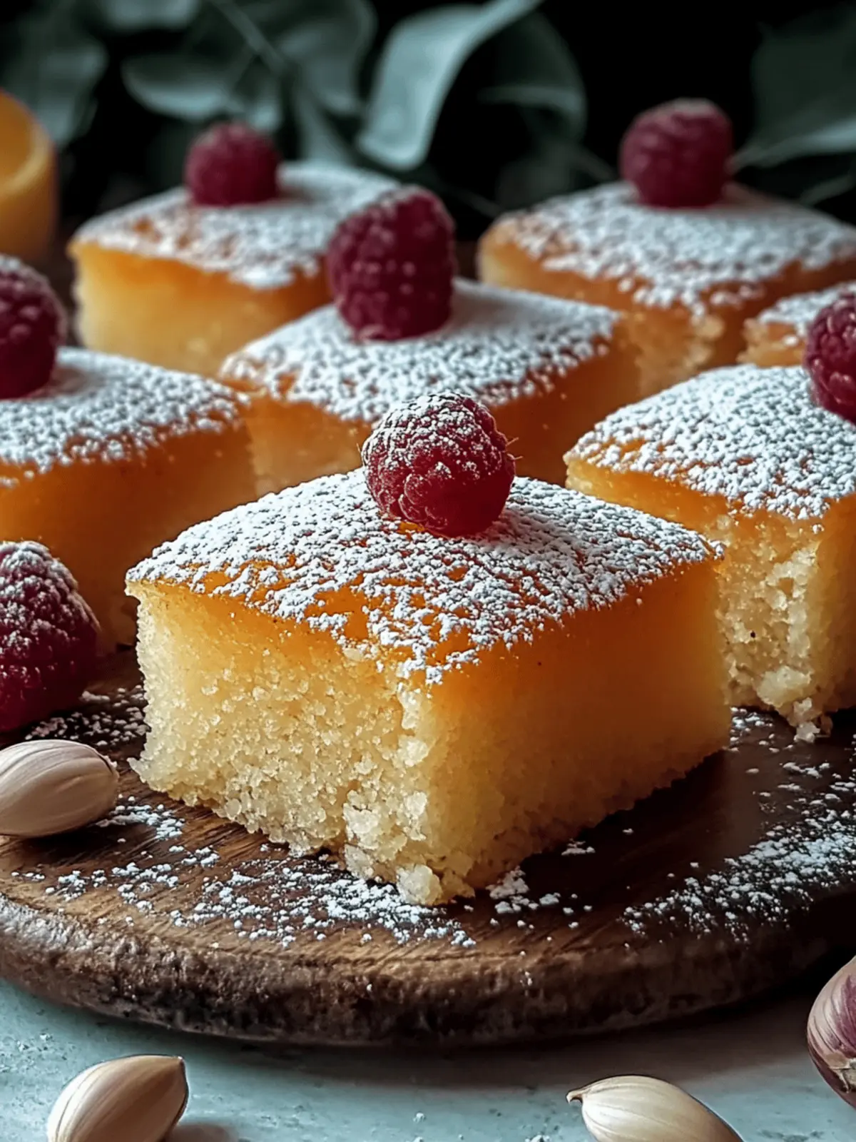 Sweet Semolina Cake Basbousa
