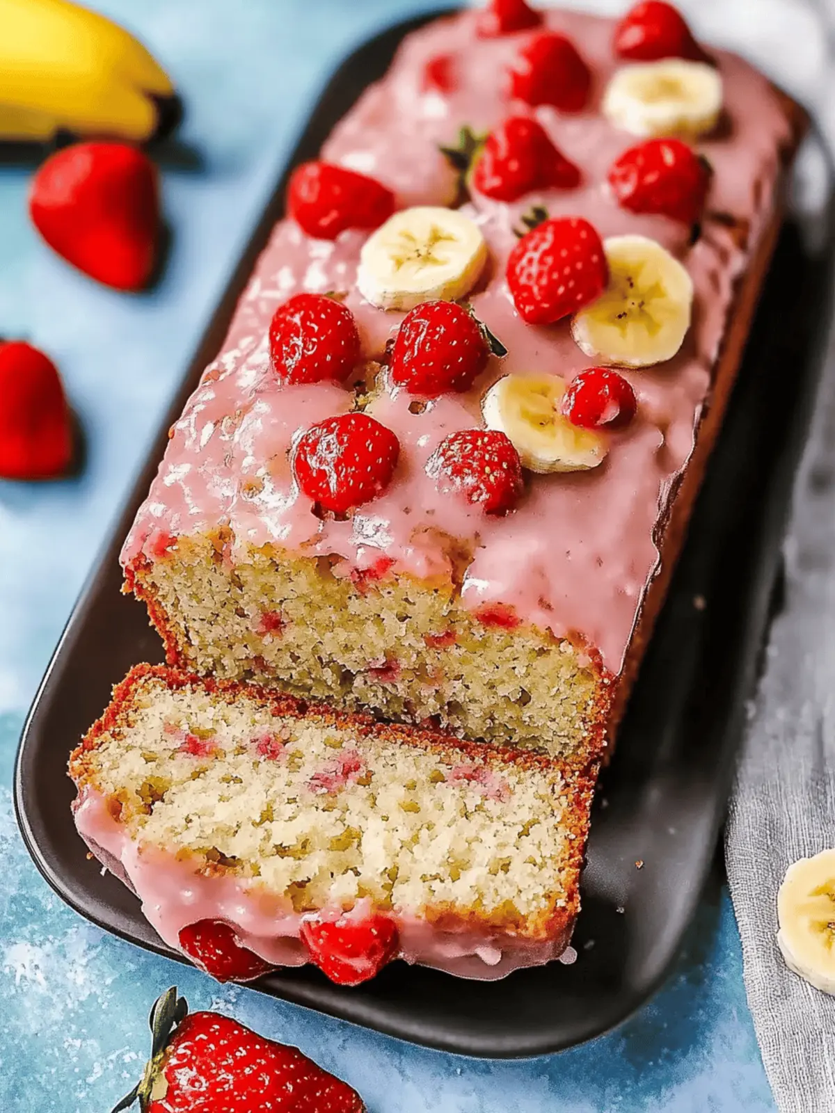 Strawberry Banana Bread