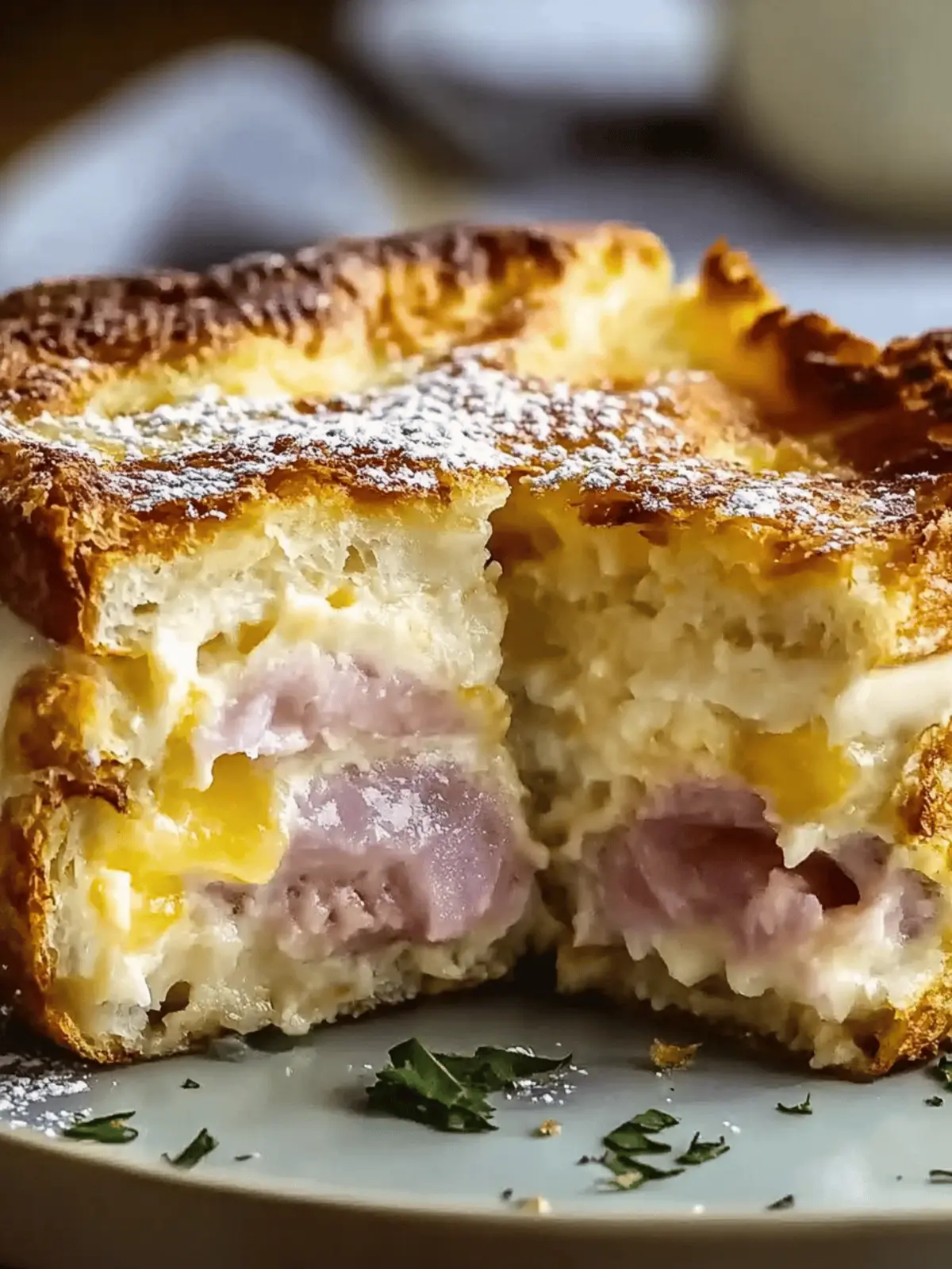 Monte Cristo Breakfast Casserole