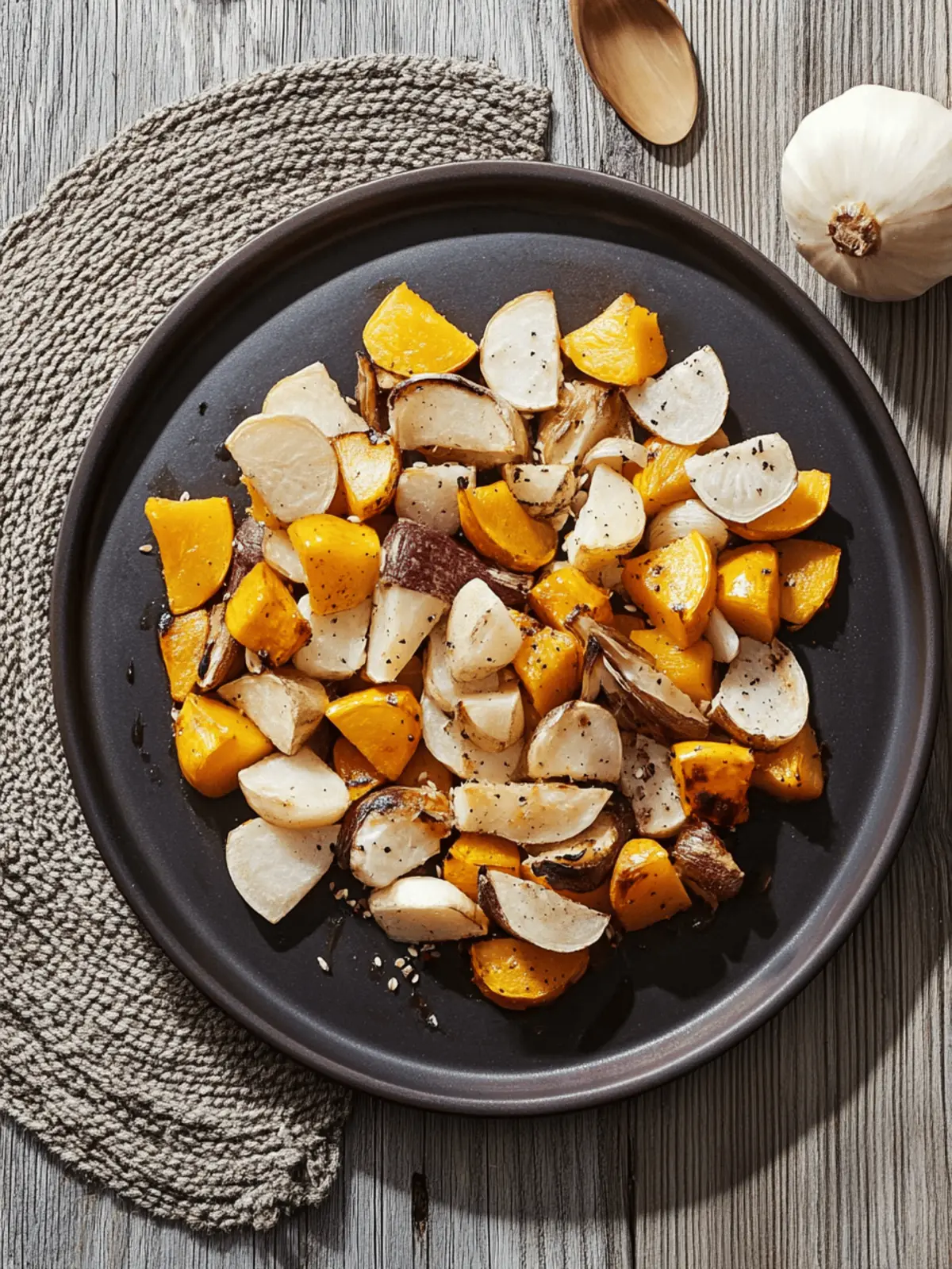 Roasted Turnips and Winter Squash with Agave Bliss 2 Roasted Turnips and Winter Squash