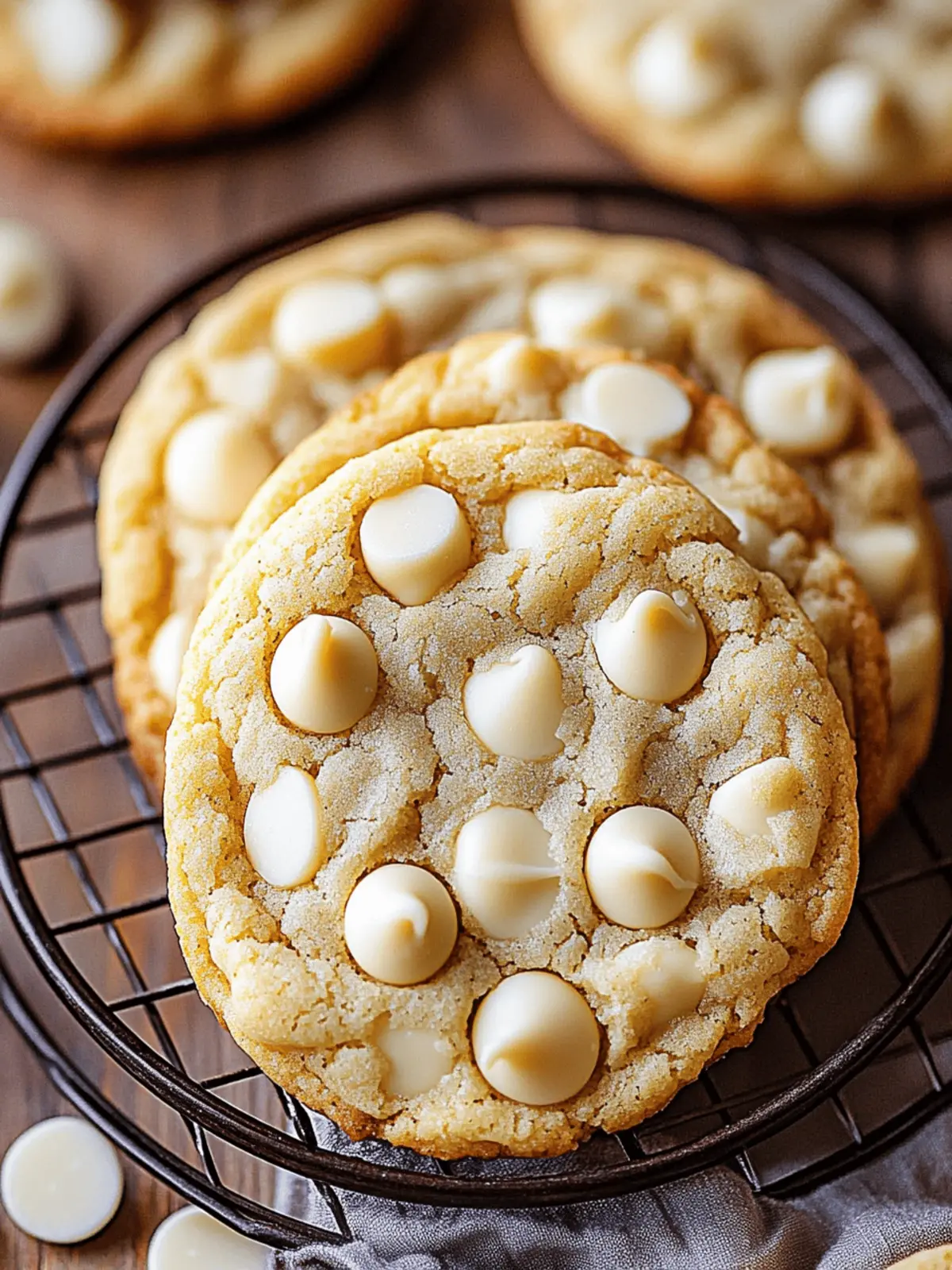 Deliciously Chewy White Chocolate Chip Cookies to Savor 3 White Chocolate Chip Cookies