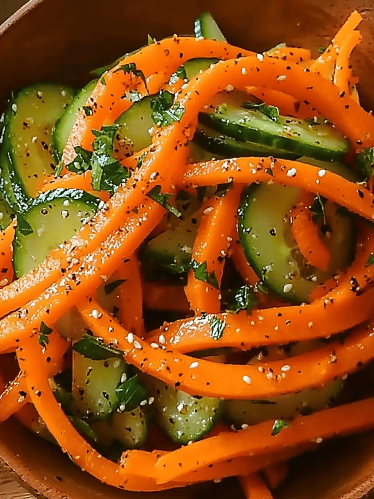 Cucumber Carrot Salad