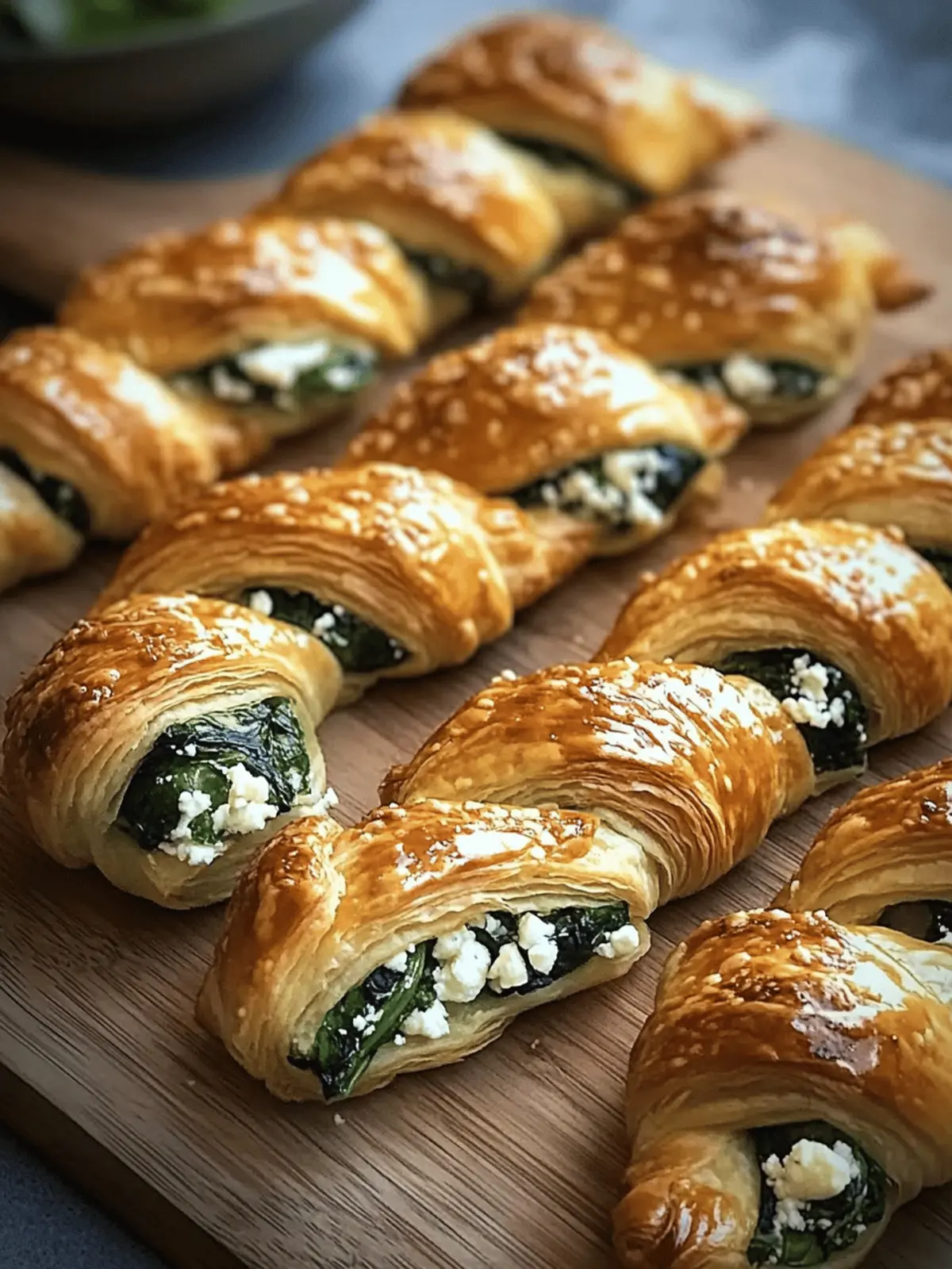 Spinach and Feta Puff Pastry Twists