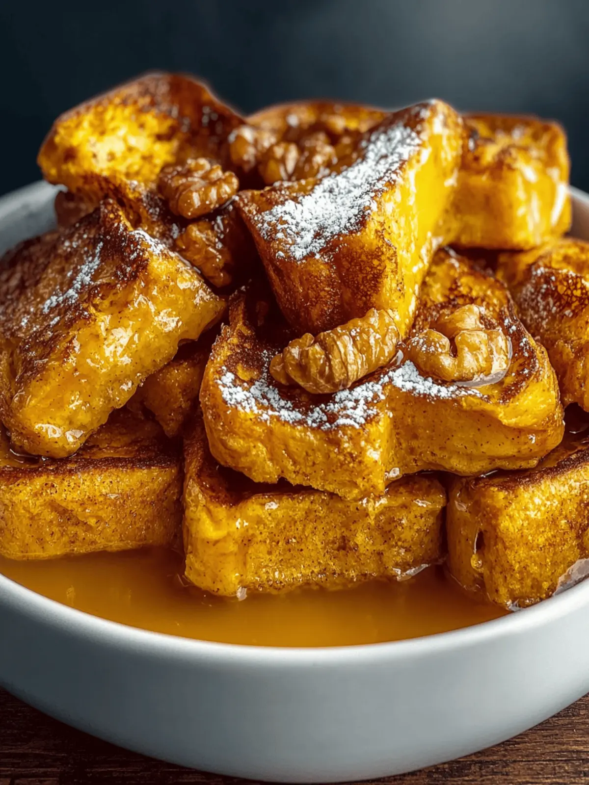 Overnight Pumpkin French Toast
