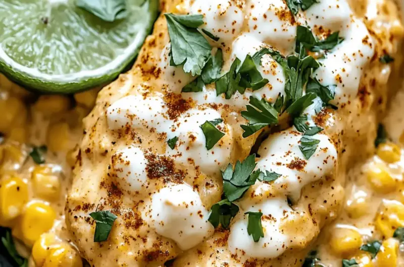 Slow Cooker Street Corn Chicken