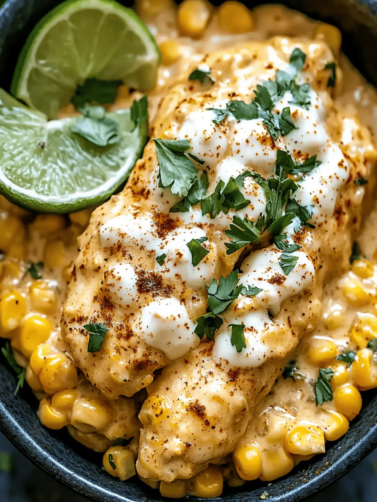 Slow Cooker Street Corn Chicken