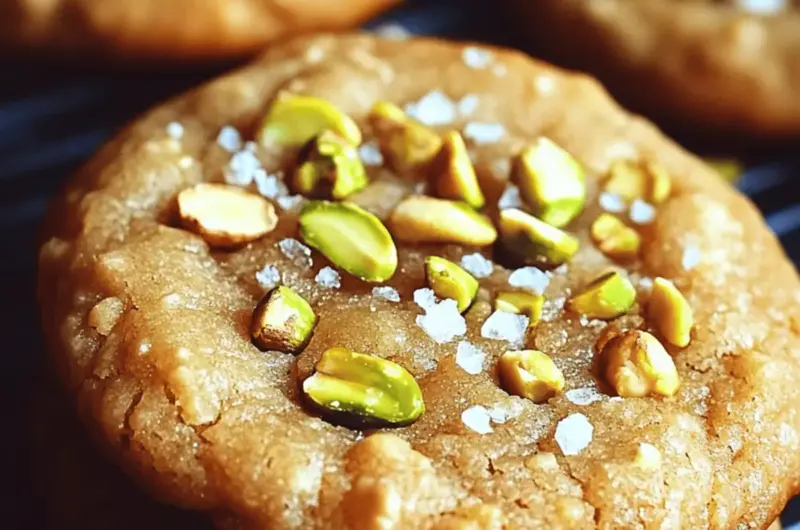 Salted Honey Pistachio Cookies