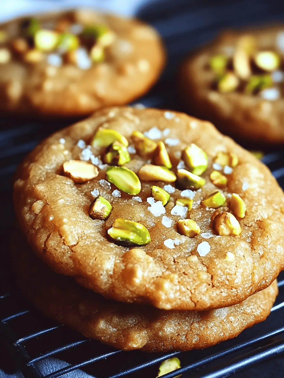 Salted Honey Pistachio Cookies