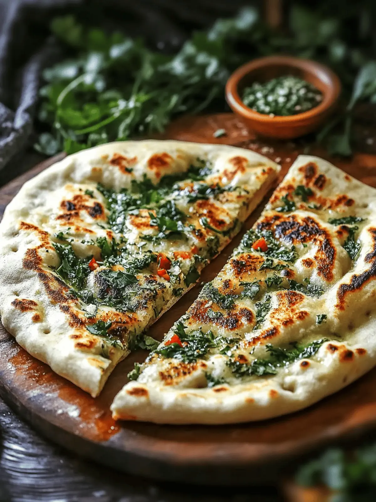 Moroccan Herb-Stuffed Flatbread