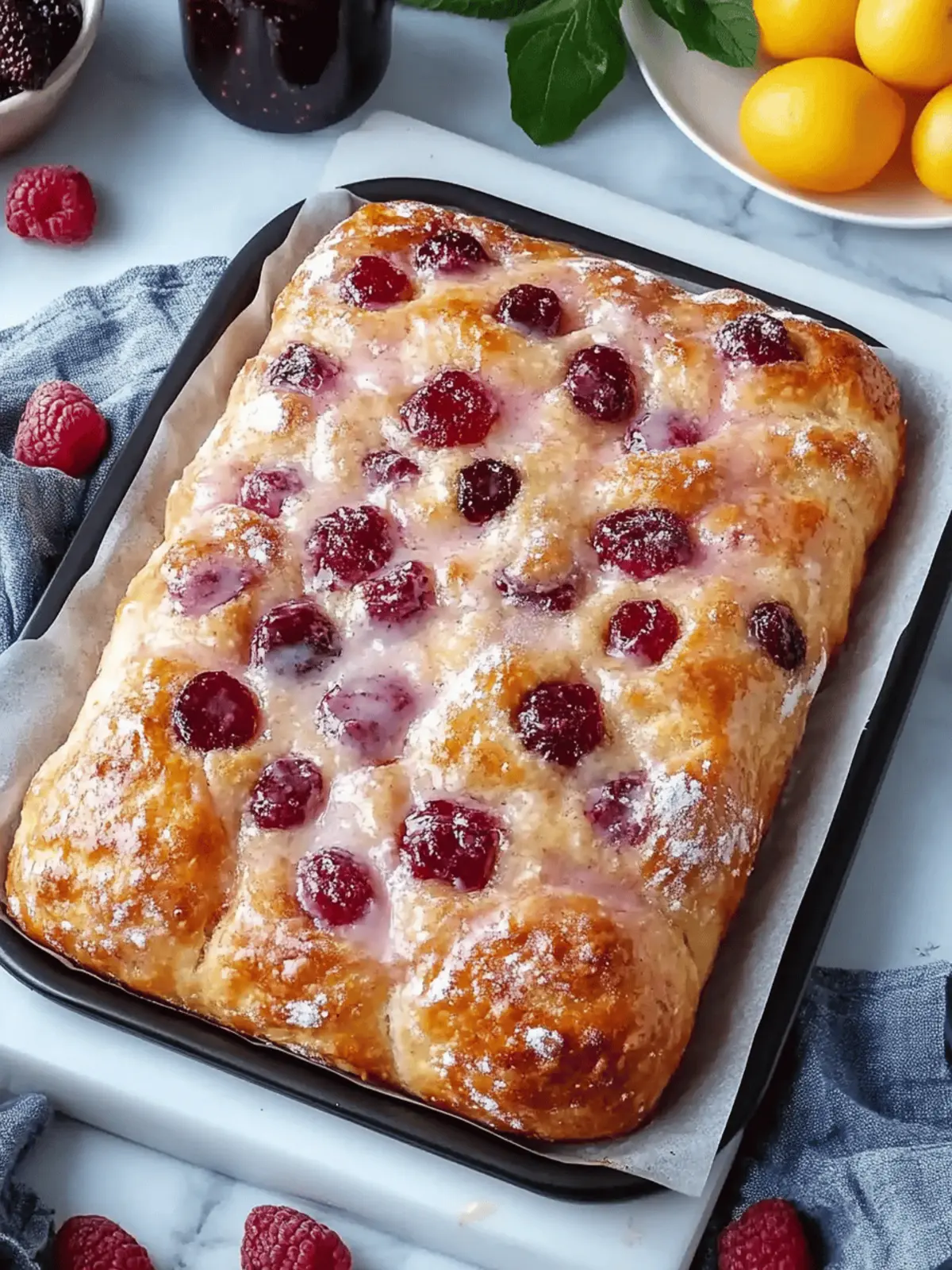 Jam Donut Focaccia