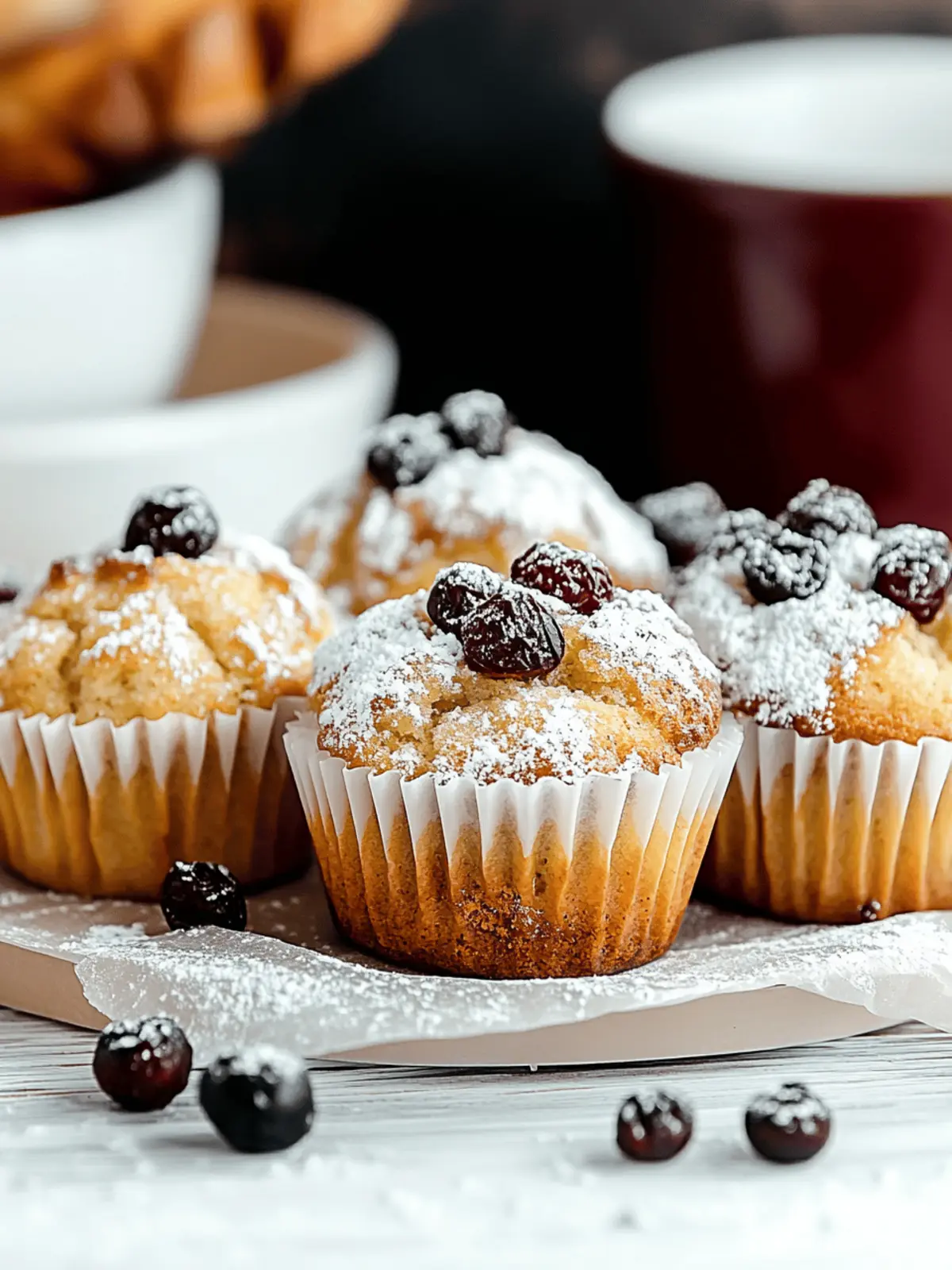Moist Christmas Stollen Muffins