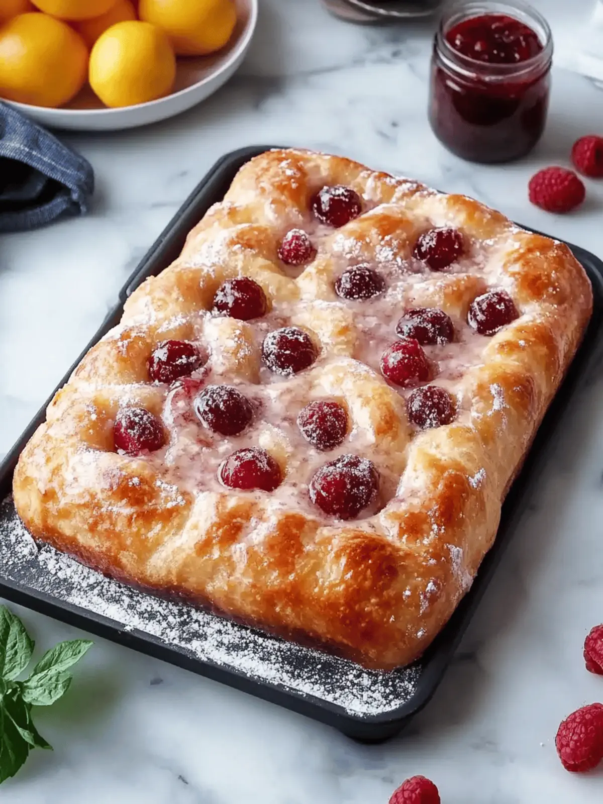 Jam Donut Focaccia