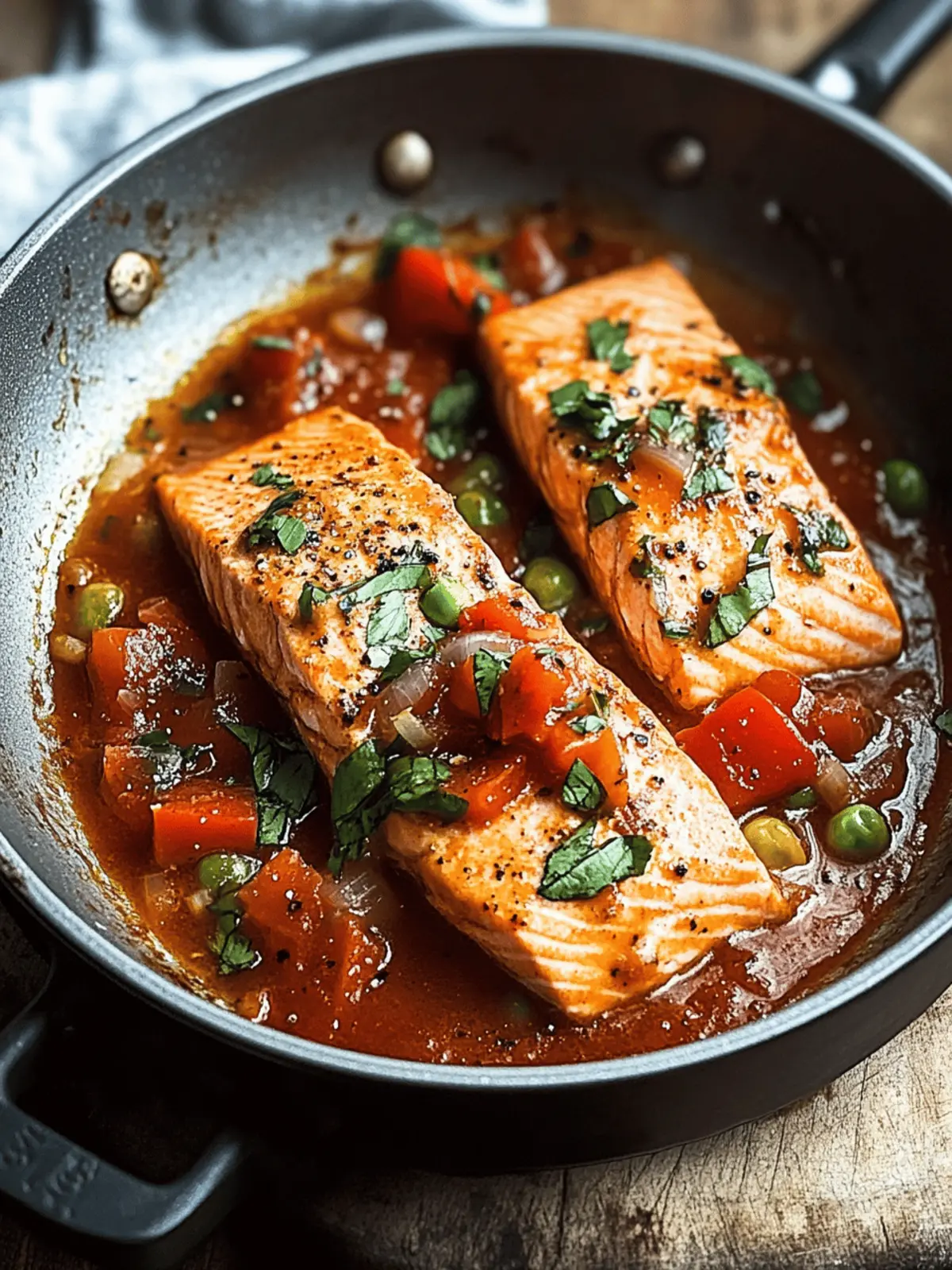 Spicy Salmon All’Arrabbiata