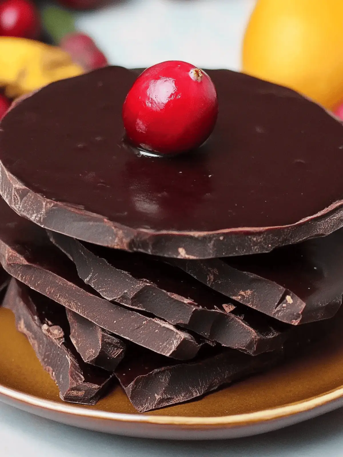 Chocolate Covered Cranberry Sauce