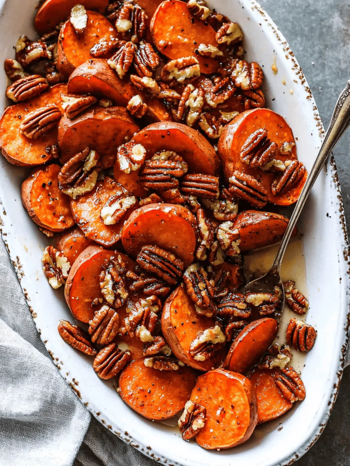 Maple-Pecan Roasted Sweet Potatoes