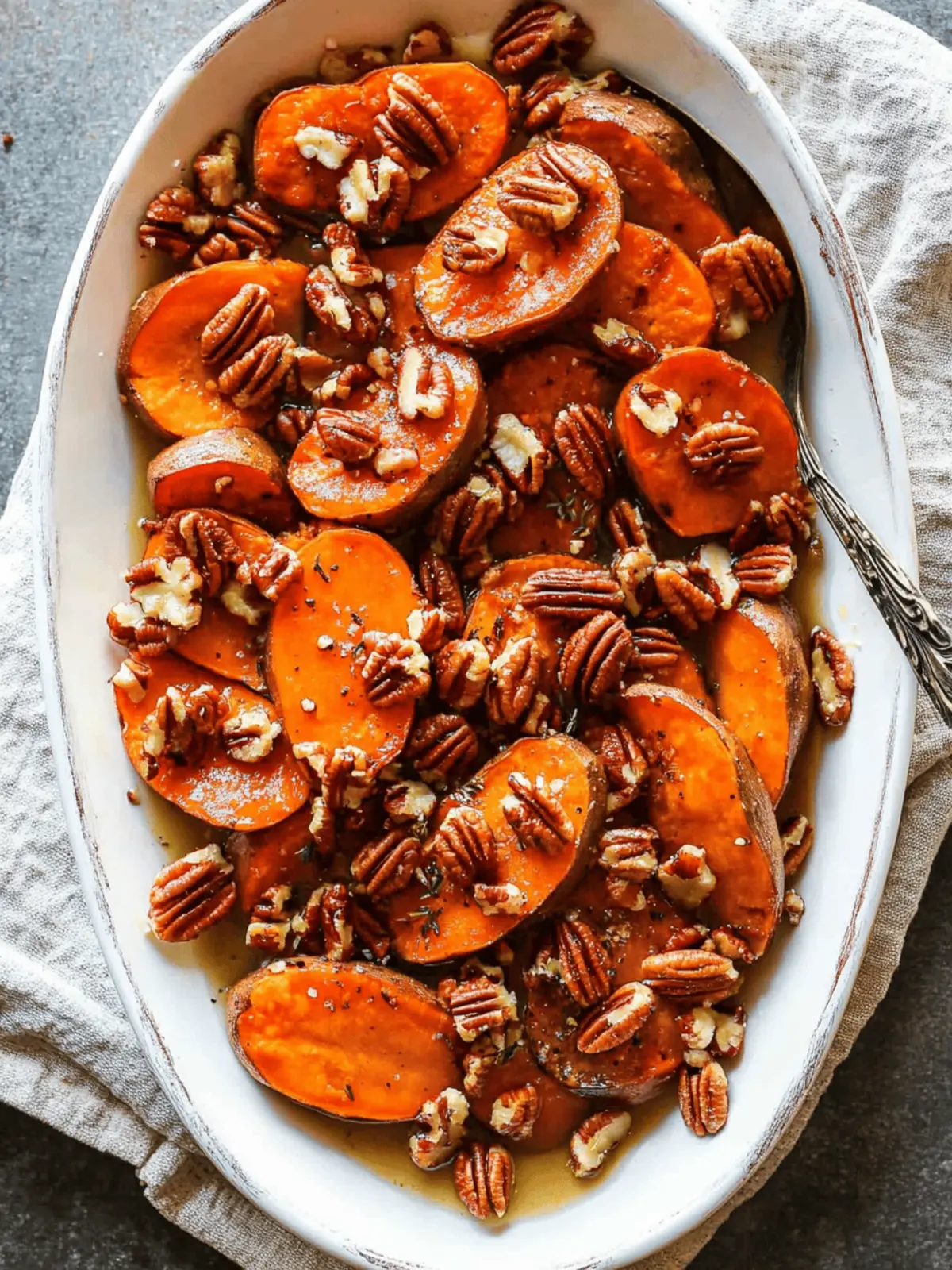 Maple-Pecan Roasted Sweet Potatoes