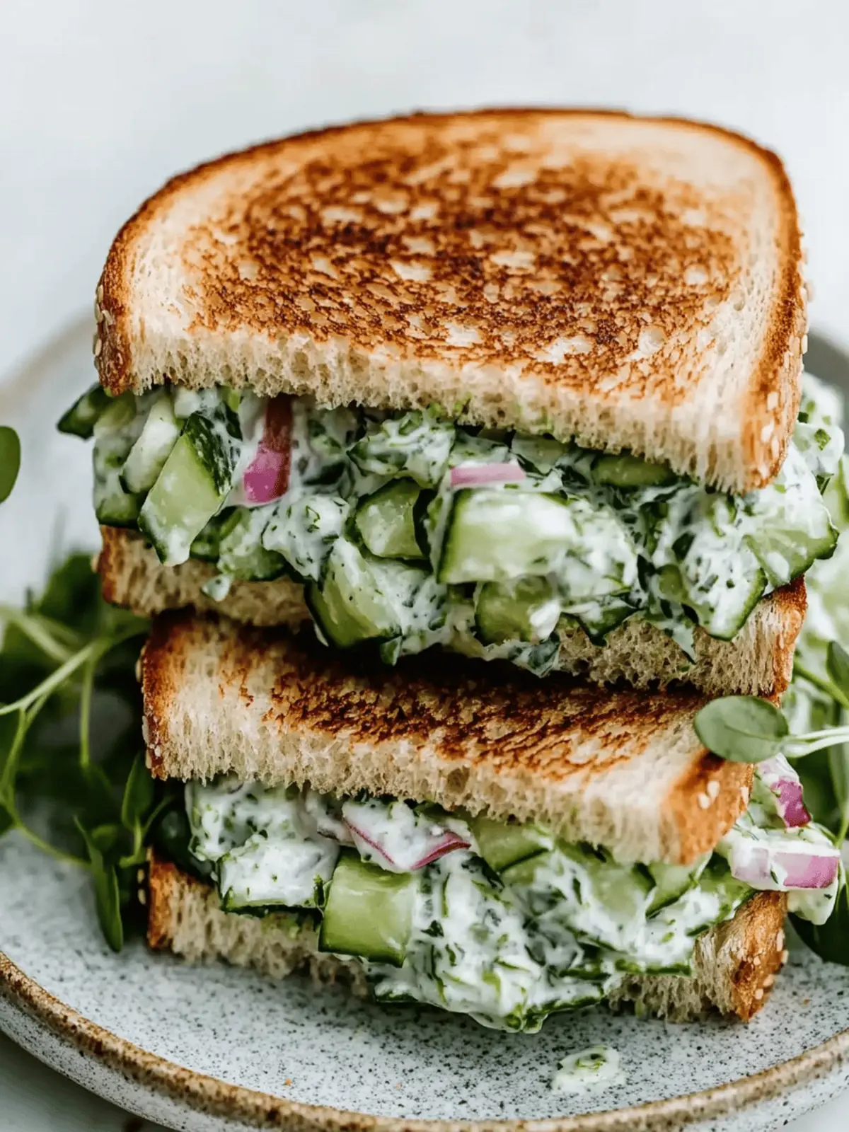 Cucumber Salad Sandwiches: Your Refreshing Lunch Fix! 3 Cucumber Salad Sandwiches