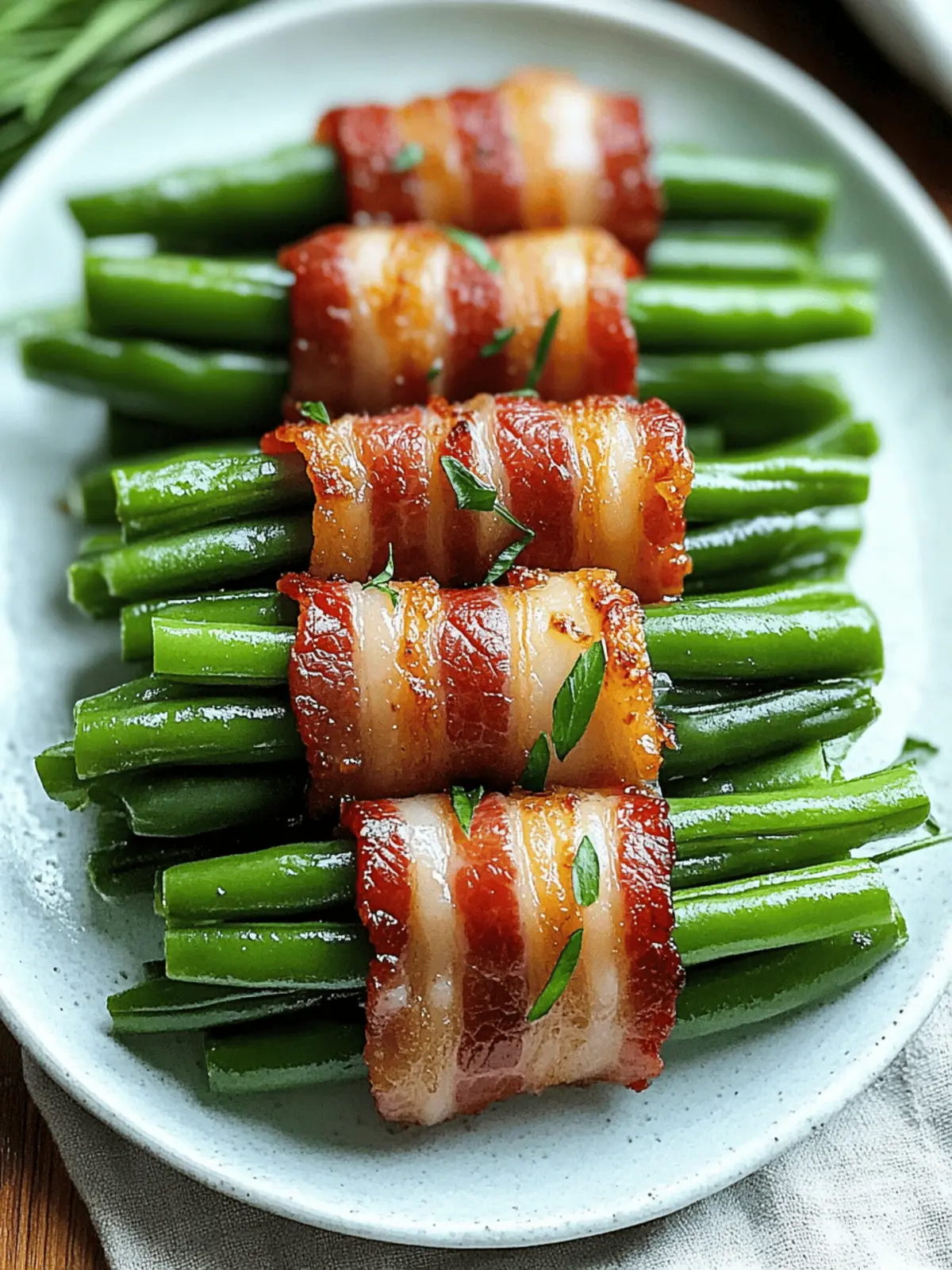 Bacon Green Bean Bundles