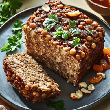 Lentil Walnut Vegan Meatloaf