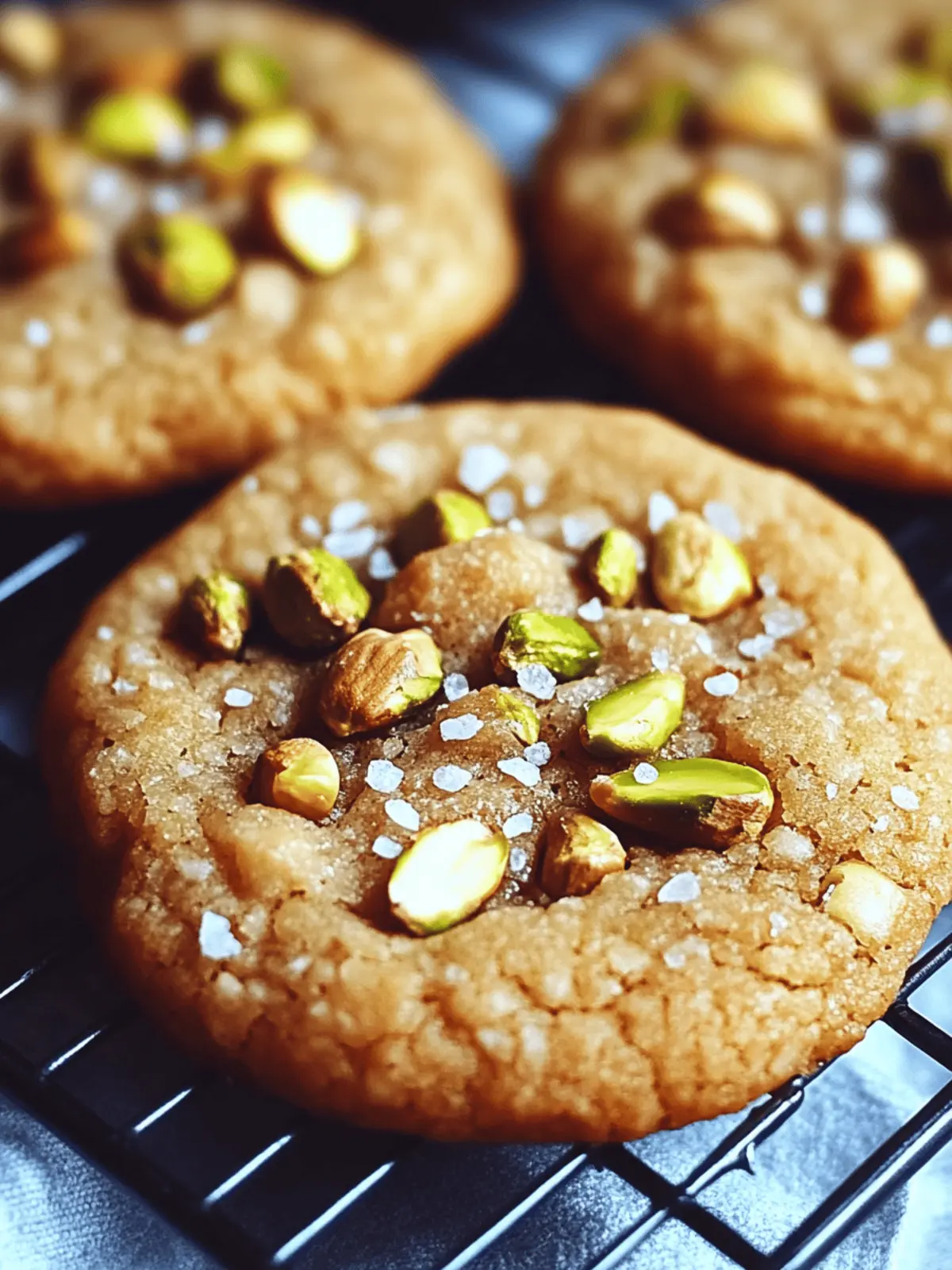Salted Honey Pistachio Cookies