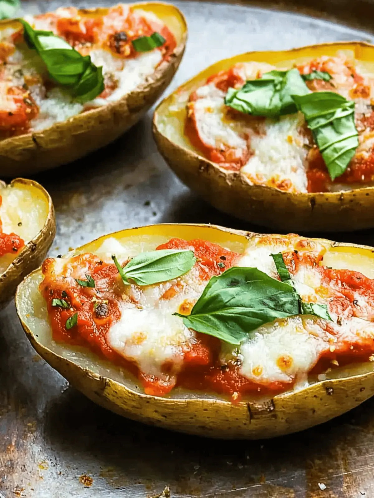 Pizza-Stuffed Baked Potato Skins