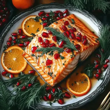 Pomegranate and Orange Glazed Salmon