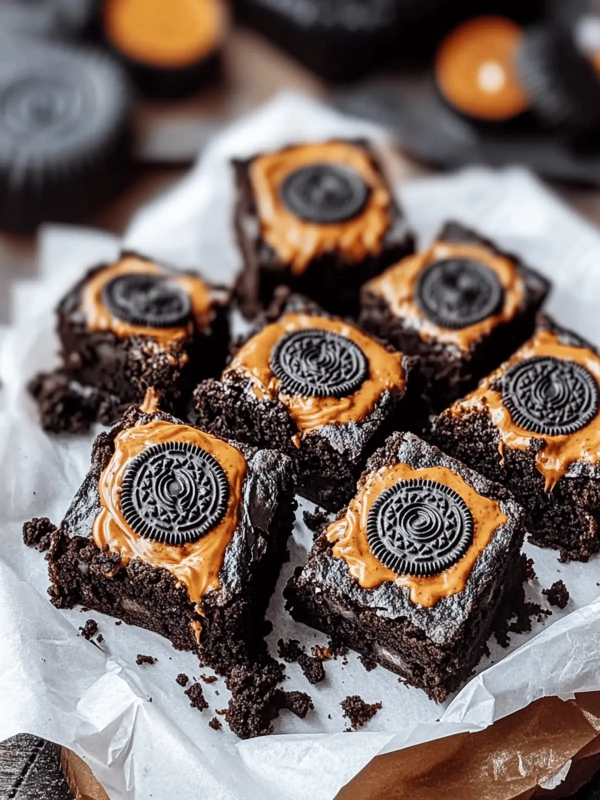 Spooky Oreo Boo Brownies