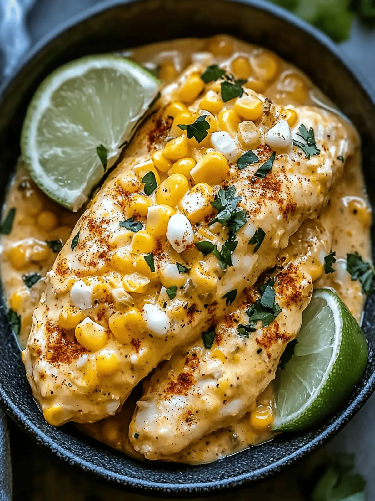 Slow Cooker Street Corn Chicken