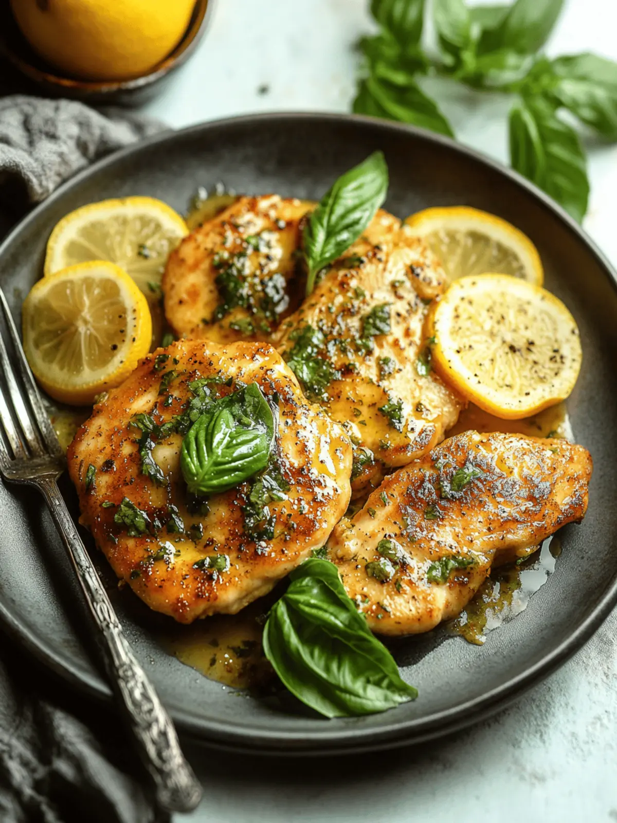 Zesty Lemon Basil Chicken