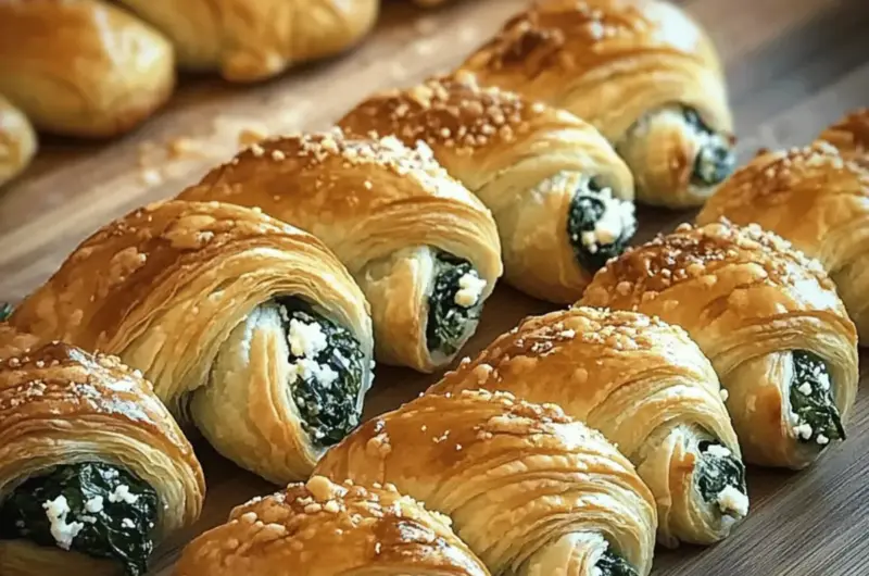 Spinach and Feta Puff Pastry Twists