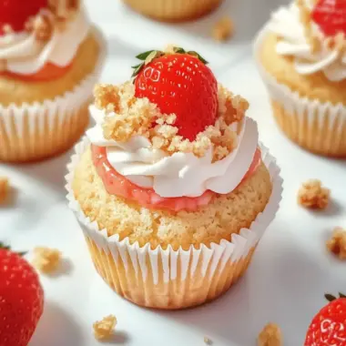 Strawberry Crunch Cupcakes