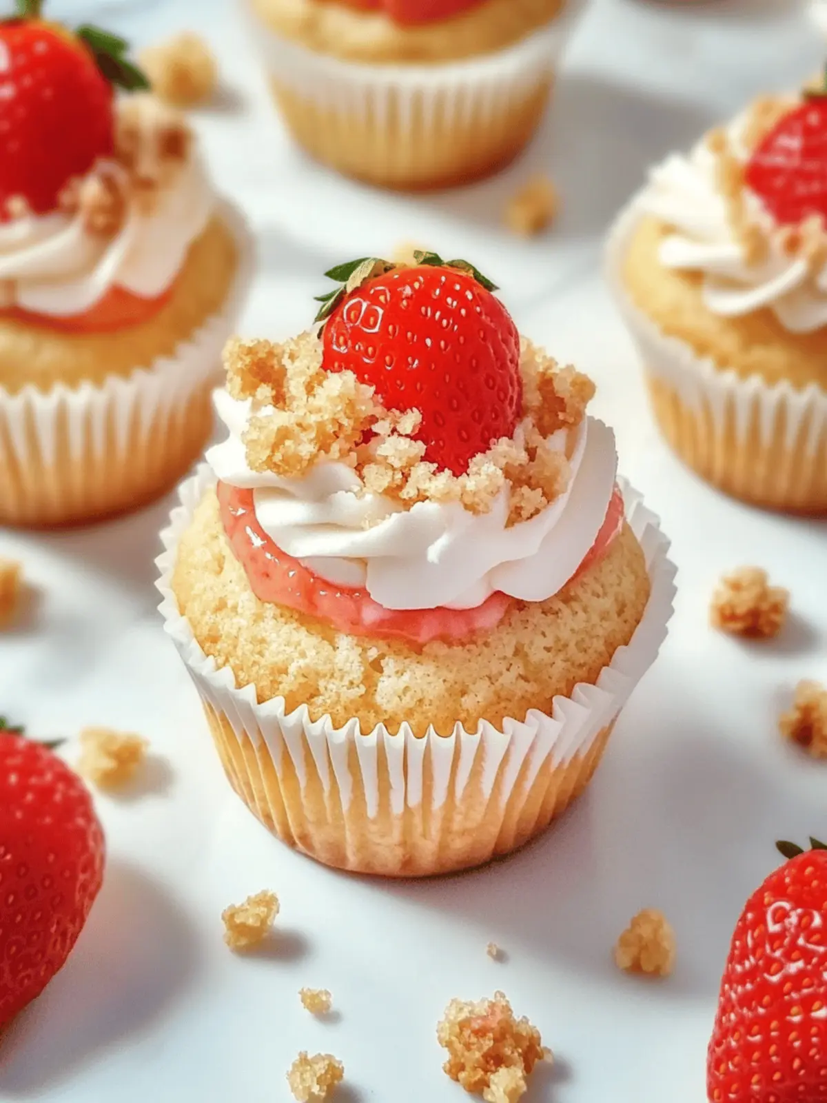 Strawberry Crunch Cupcakes