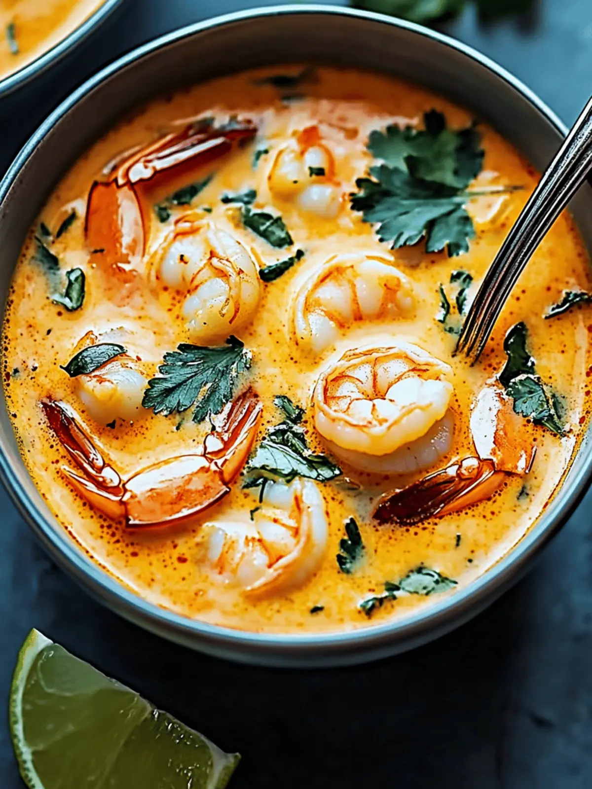 Thai Shrimp Coconut Curry Soup