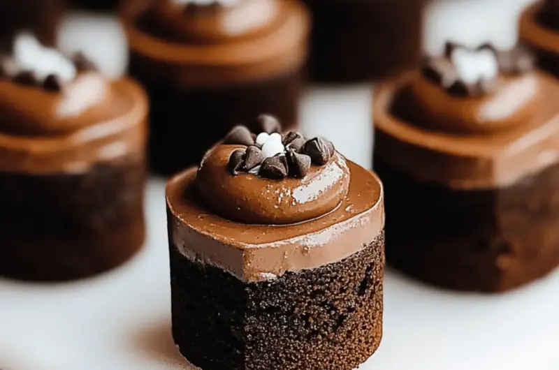 Decadent Brownie Petit Fours with Silky Ganache Bliss 1 Brownie Petit Fours