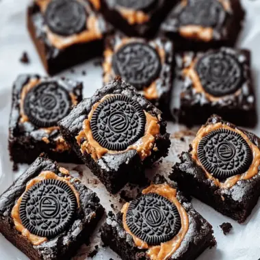 Spooky Oreo Boo Brownies
