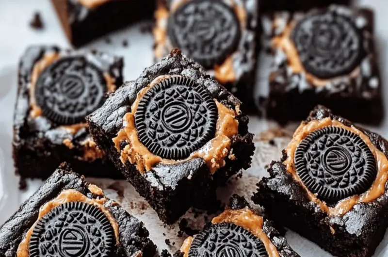 Spooky Oreo Boo Brownies