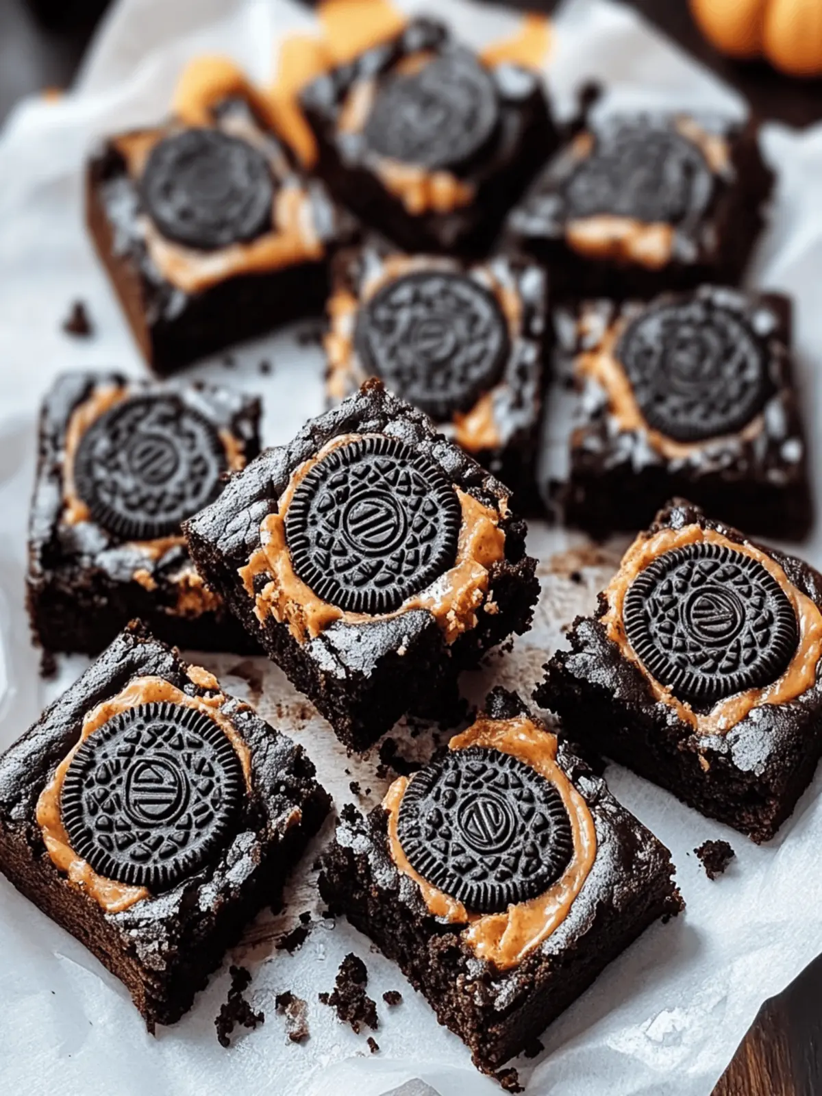 Spooky Oreo Boo Brownies