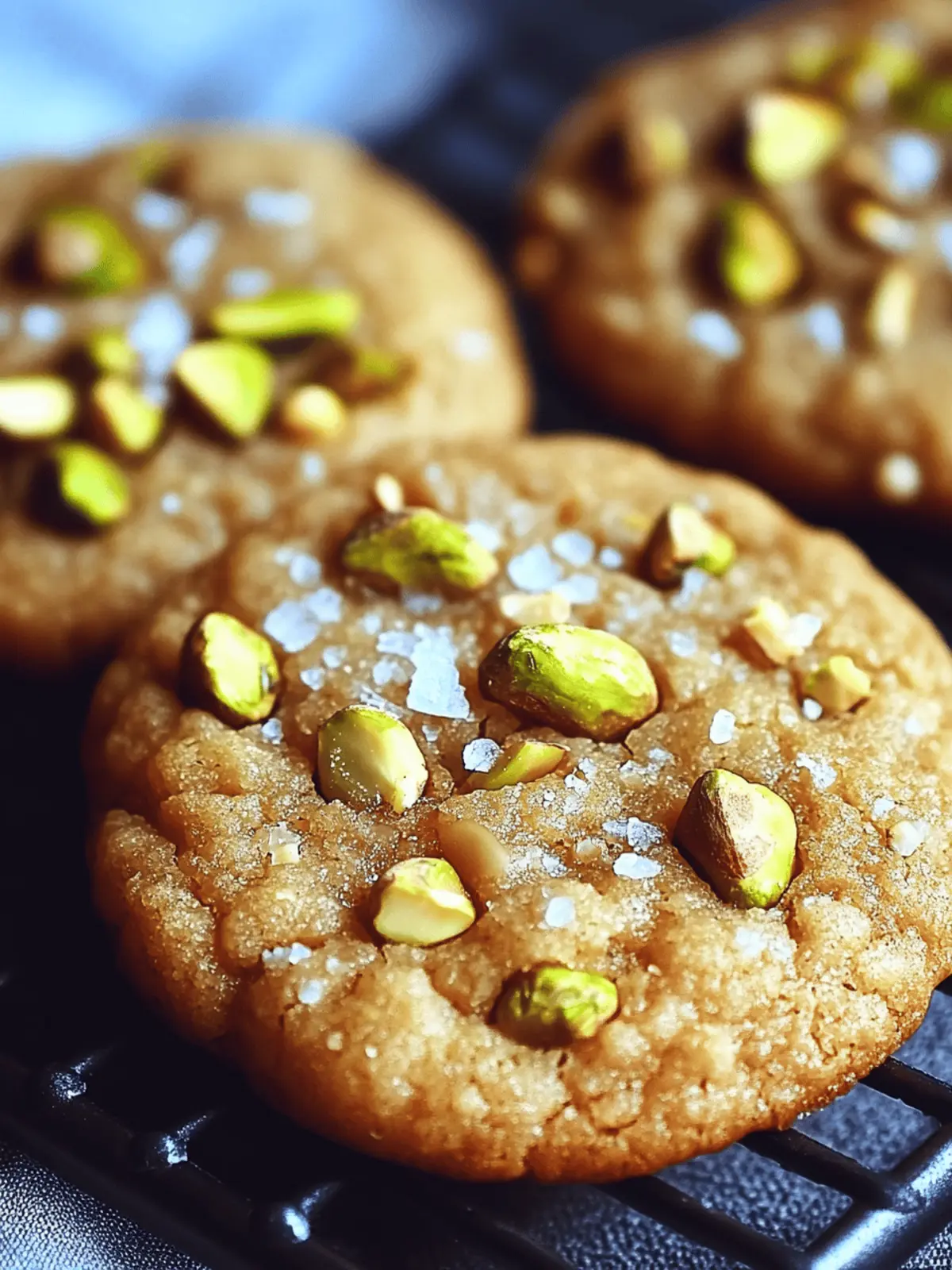 Salted Honey Pistachio Cookies