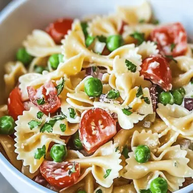 Summer Fresh Creamy Pasta Salad