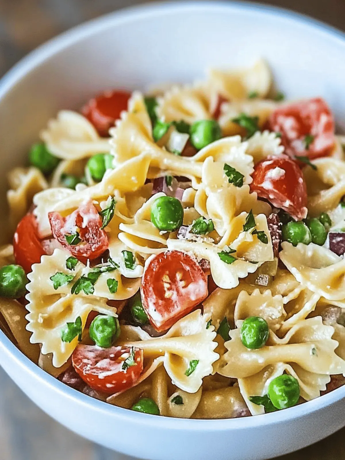 Summer Fresh Creamy Pasta Salad