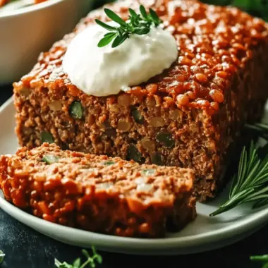Lentil Meatloaf