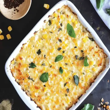 Baked Corn Cheese Casserole