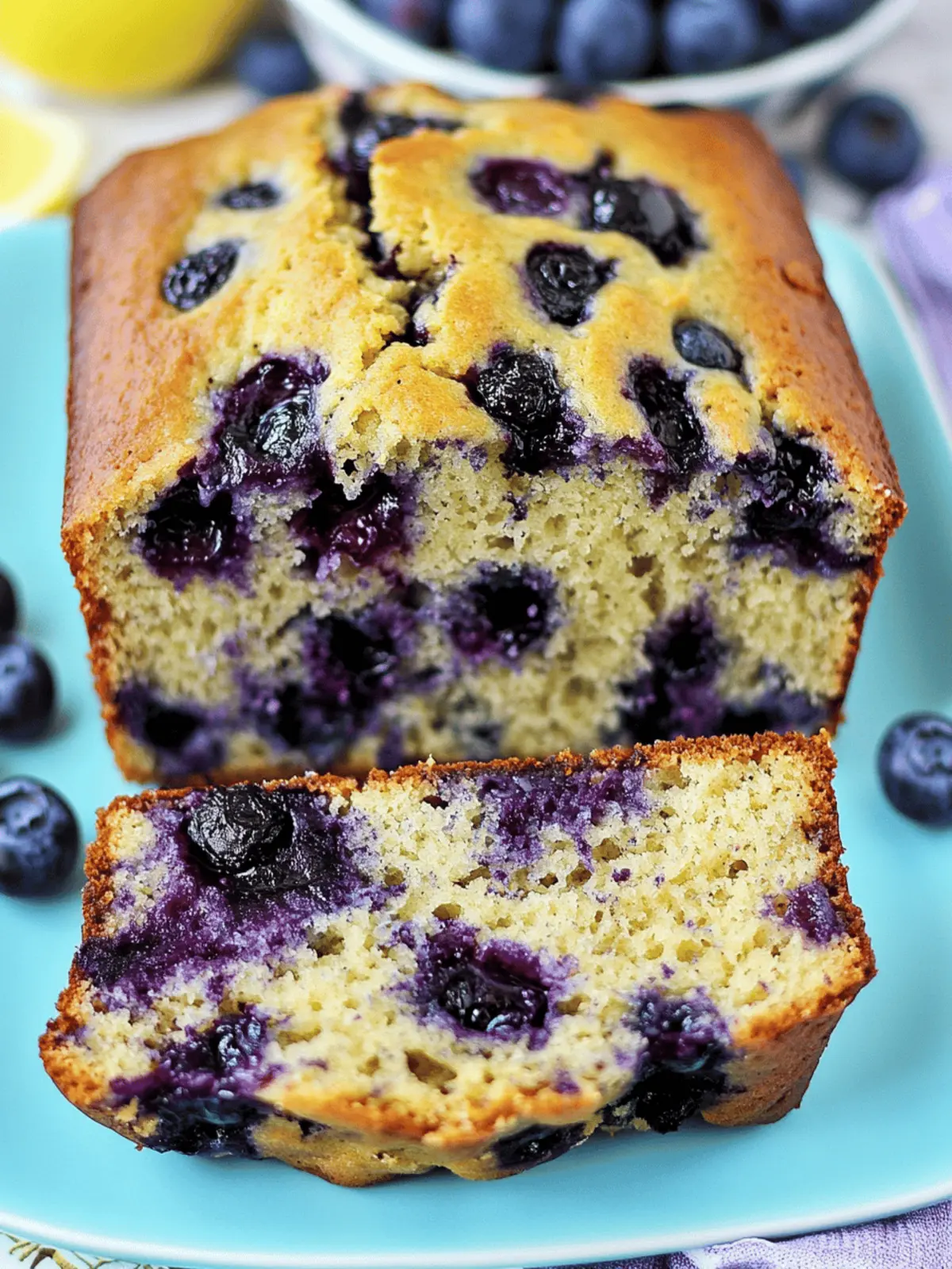 Blueberry Bread with Yogurt