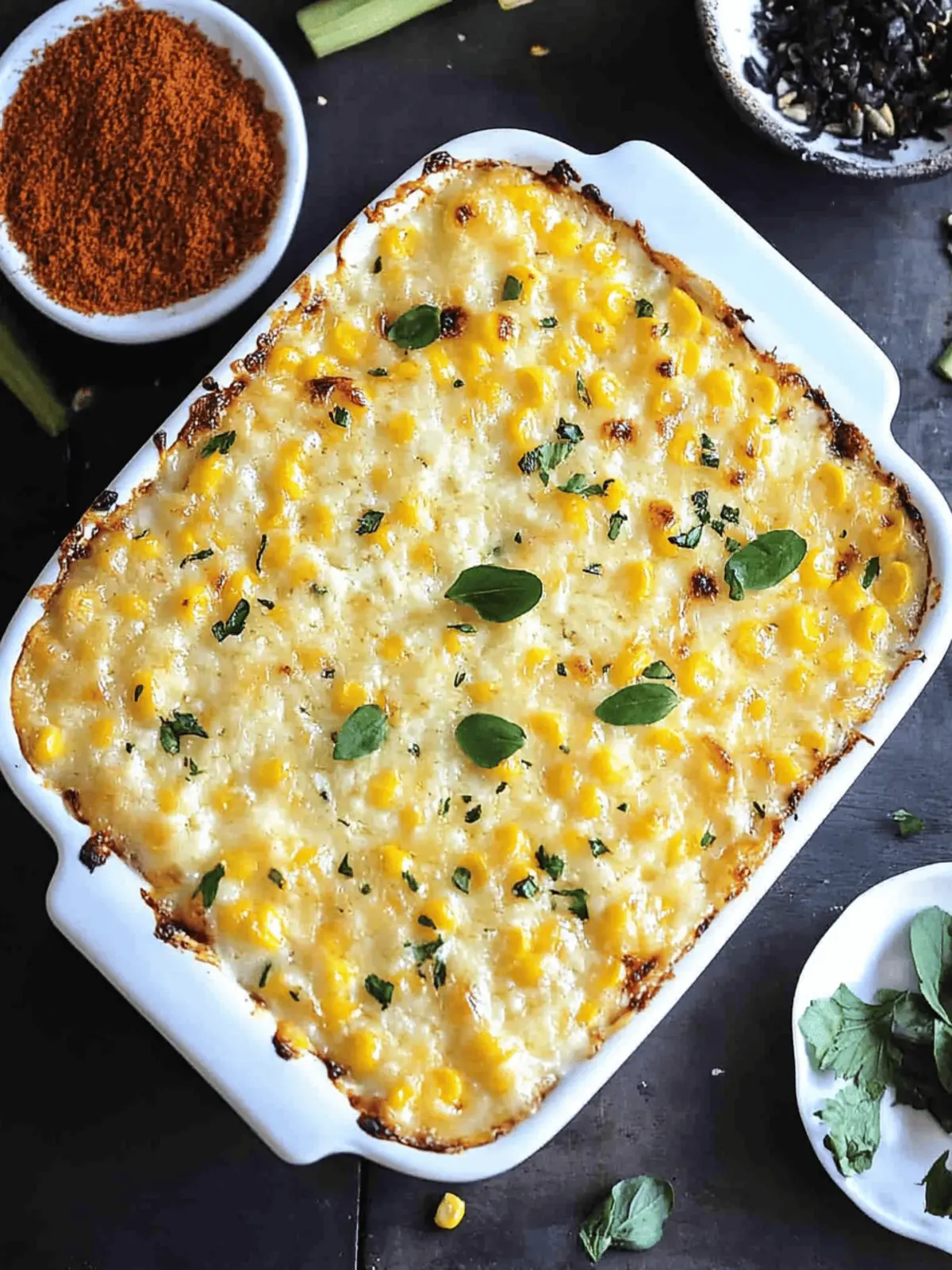 Baked Corn Cheese Casserole
