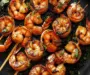 Savory Grilled Shrimp Skewers with Garlic Honey Delight