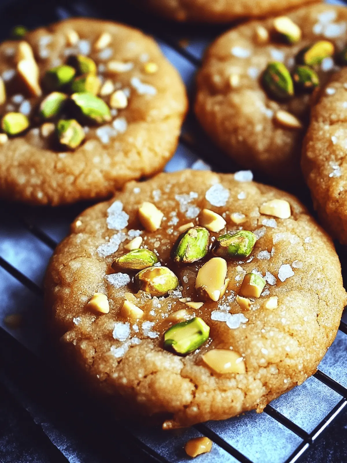 Salted Honey Pistachio Cookies