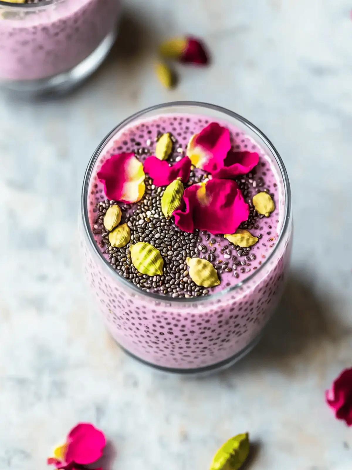 Rose Cardamom Chia Pudding