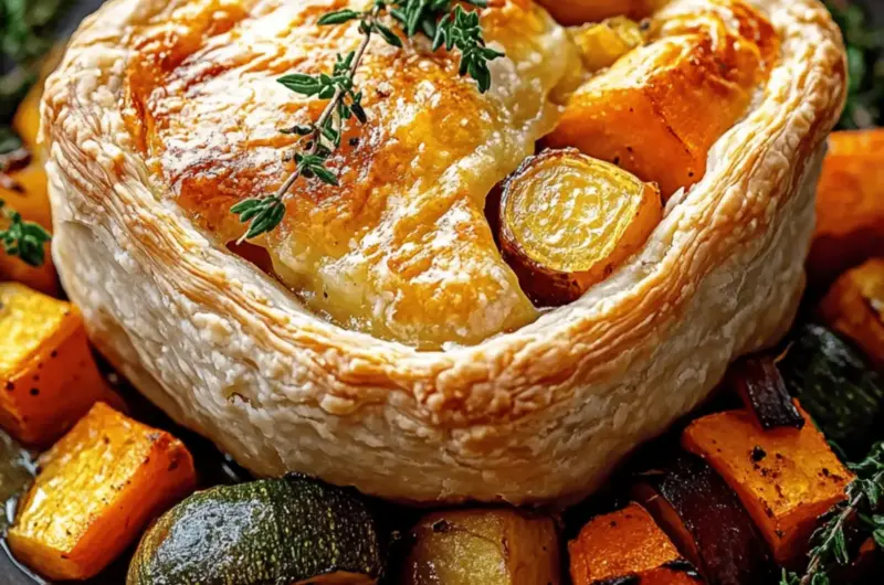 Roasted Autumn Vegetable Pot Pies